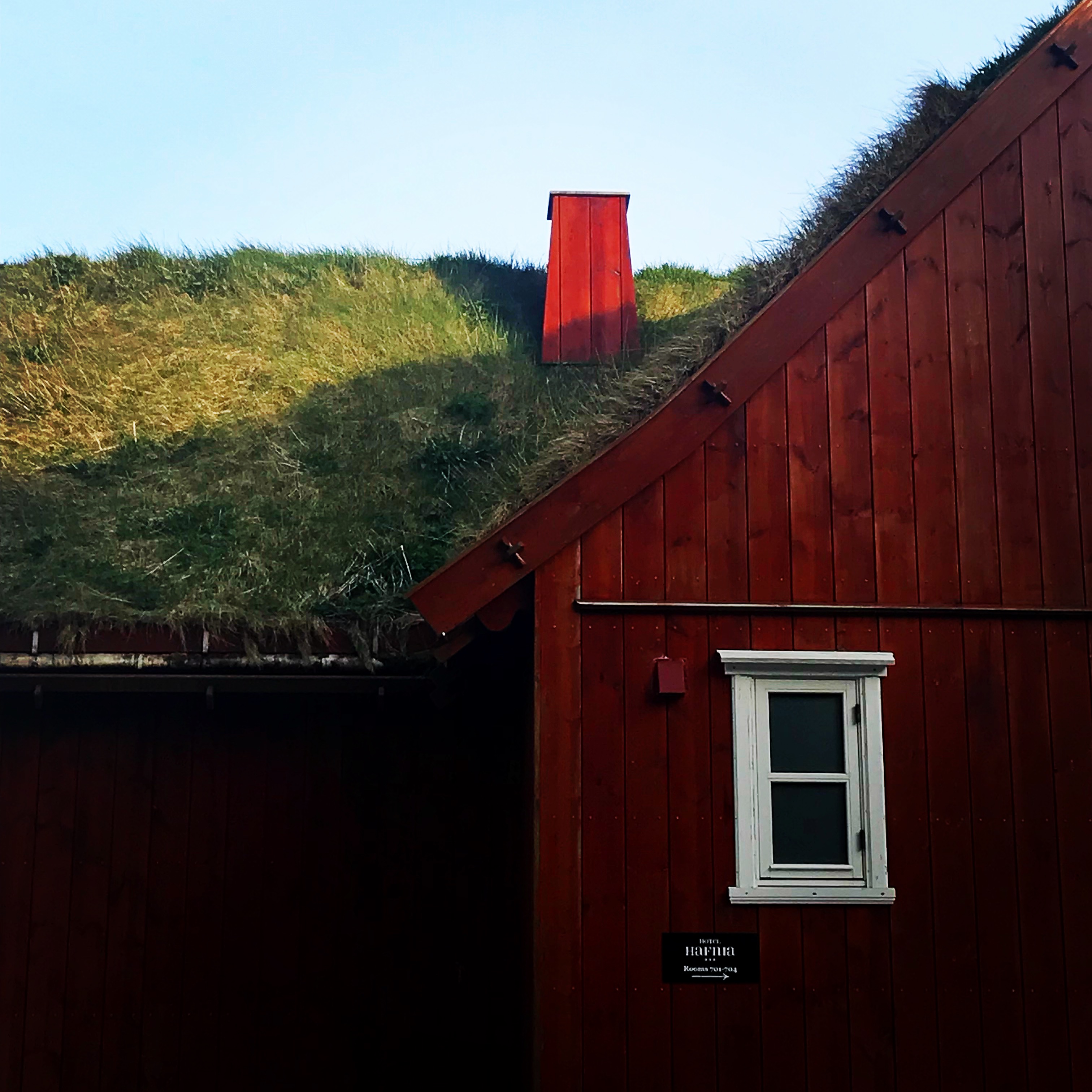 Torshavn grass-roofed home