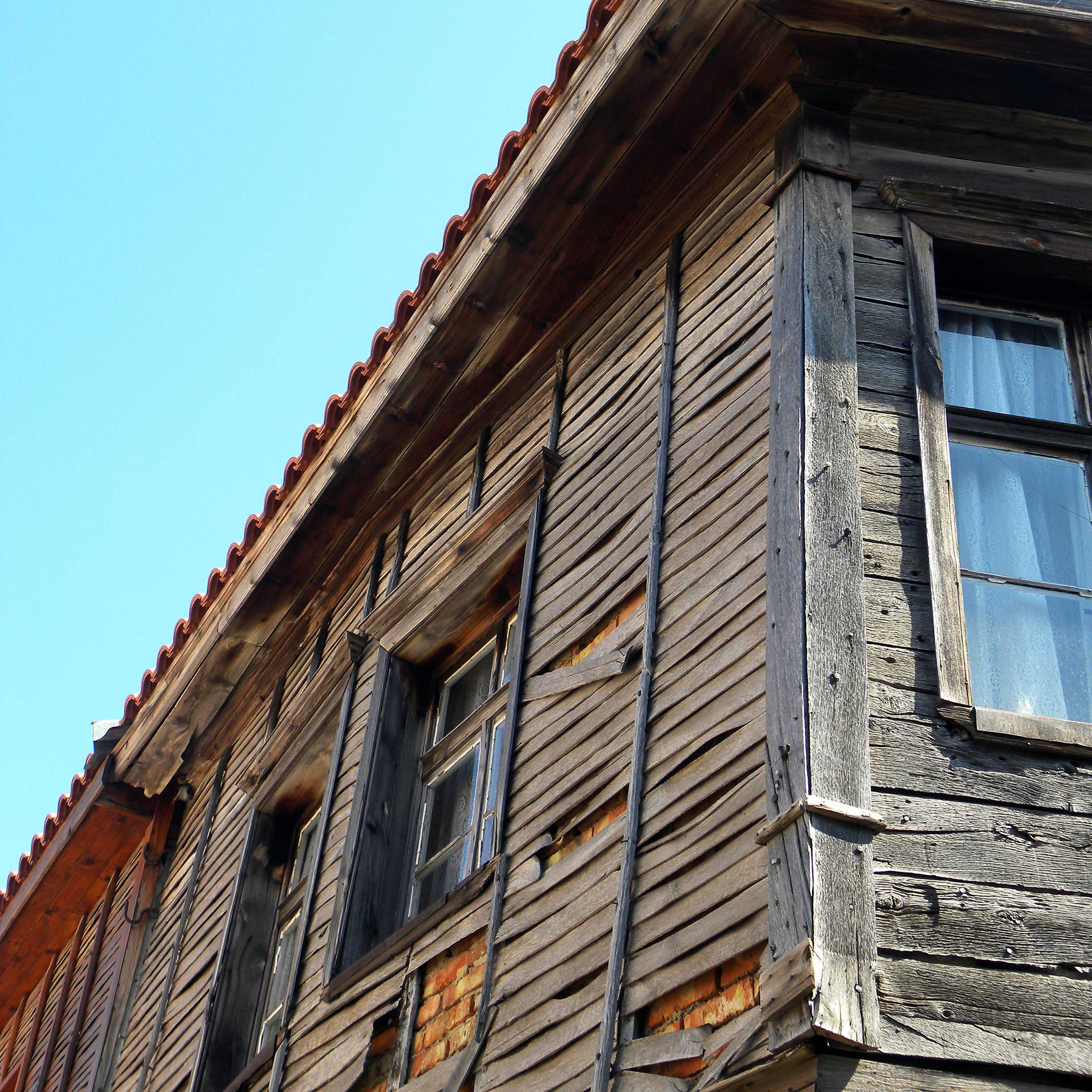 Wooden houses in Sozopol, Bulgaria
