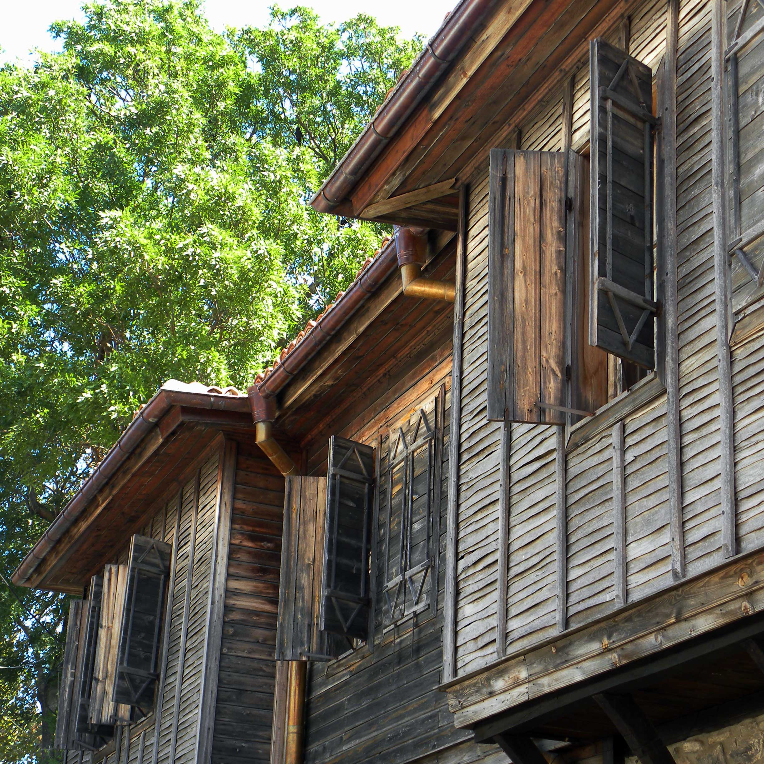 Wooden houses in Sozopol, Bulgaria