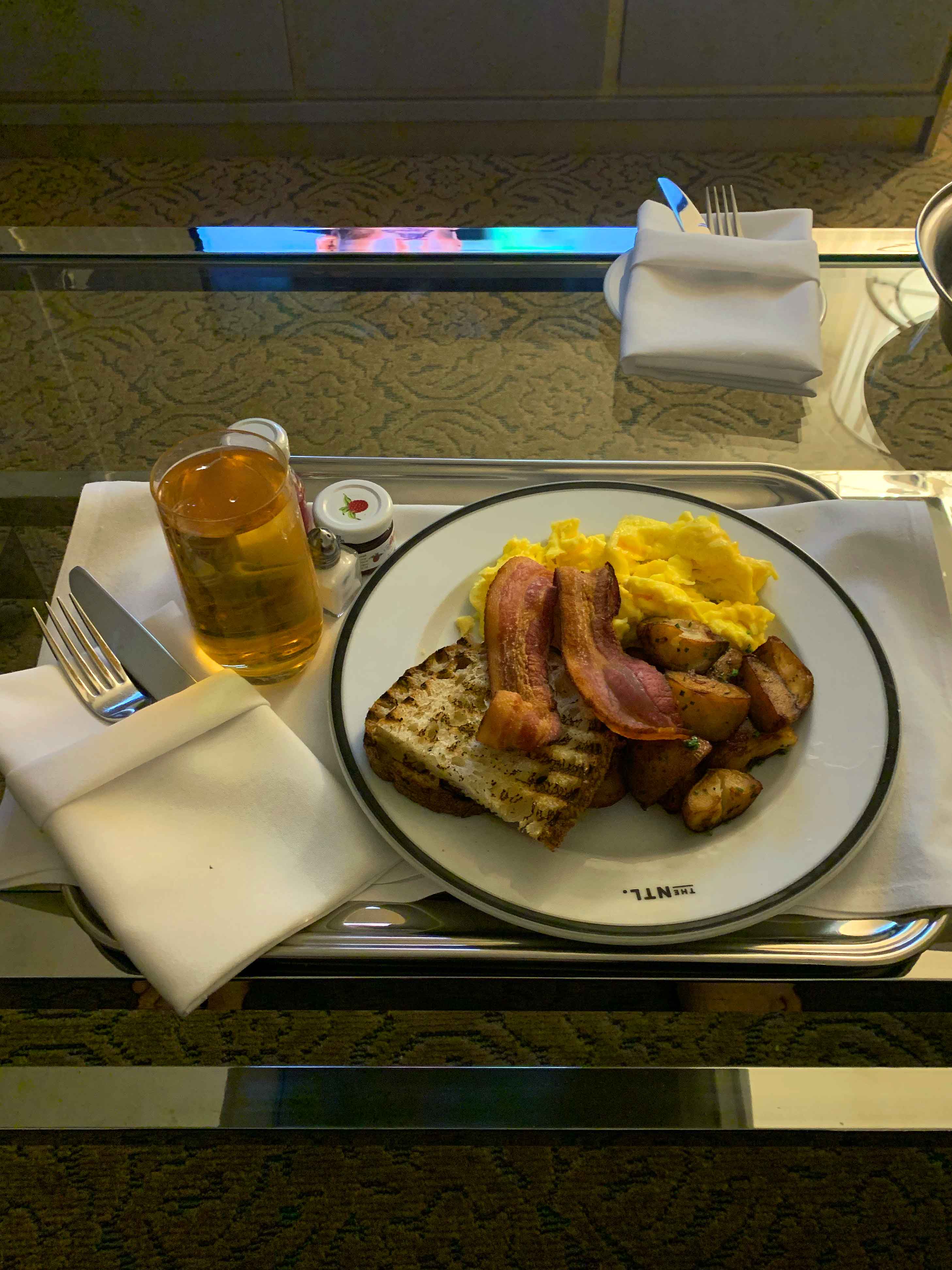 Breakfast in NYC hotel