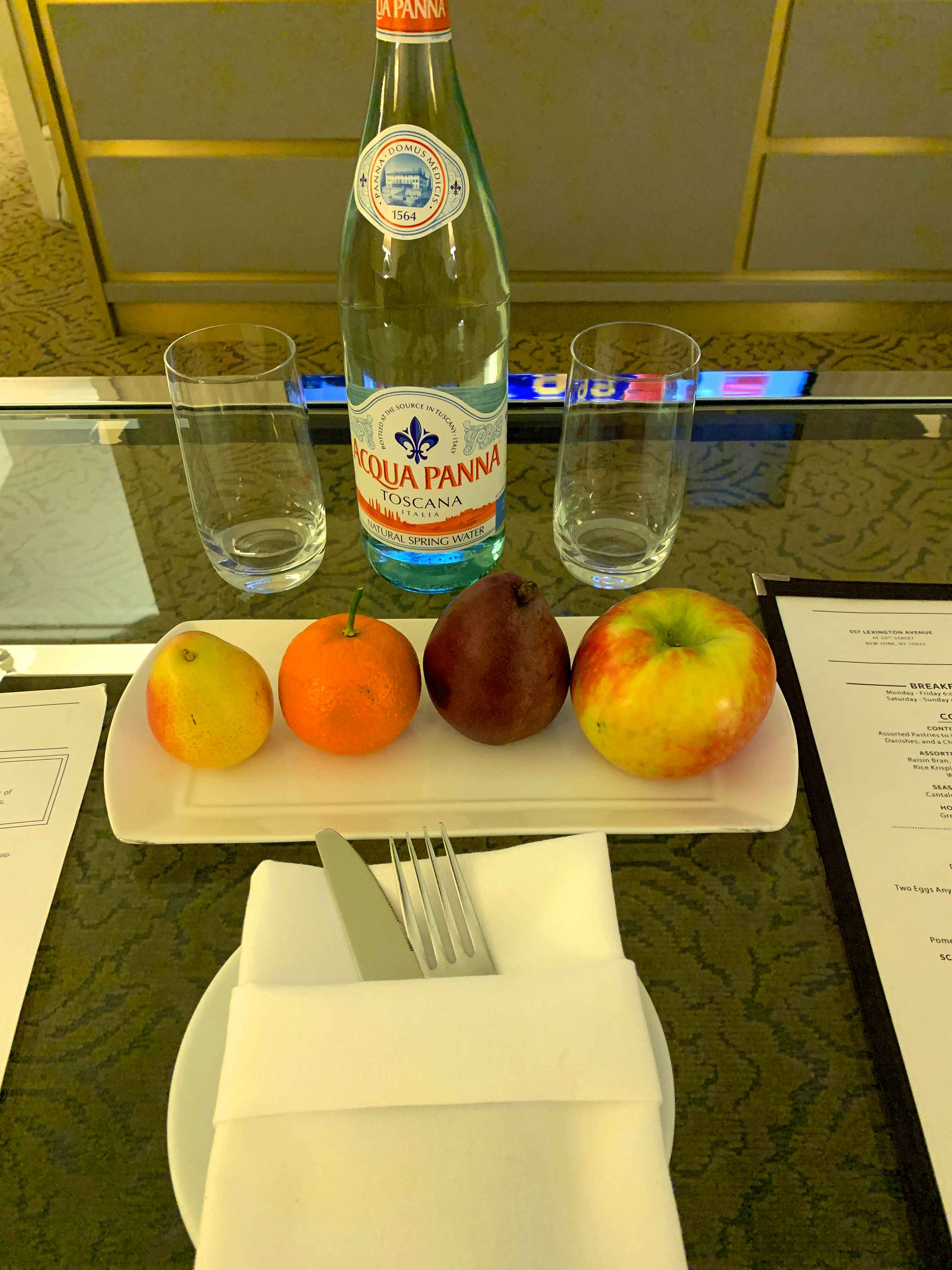 Breakfast in NYC hotel