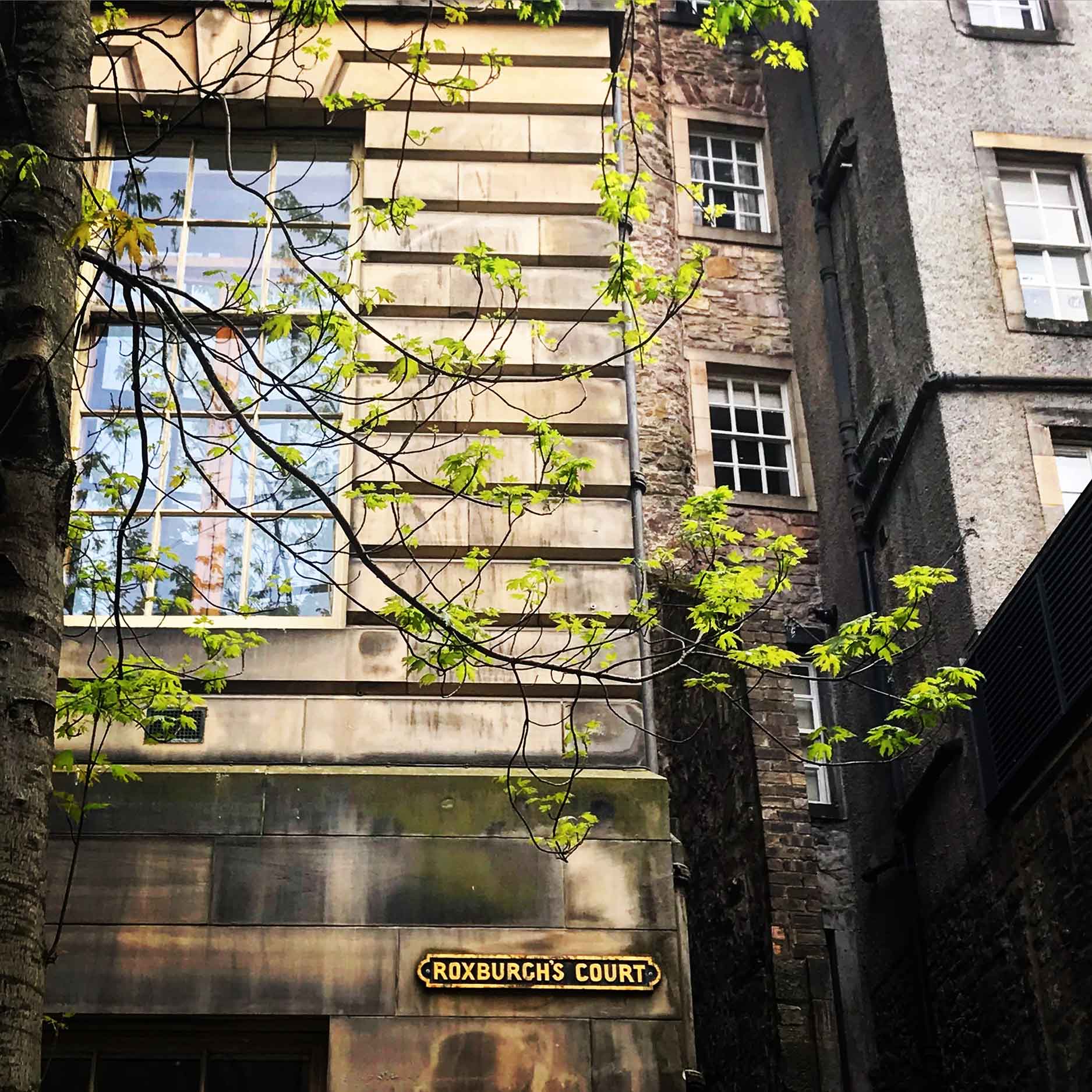 hotel courtyard in edinburgh scotland
