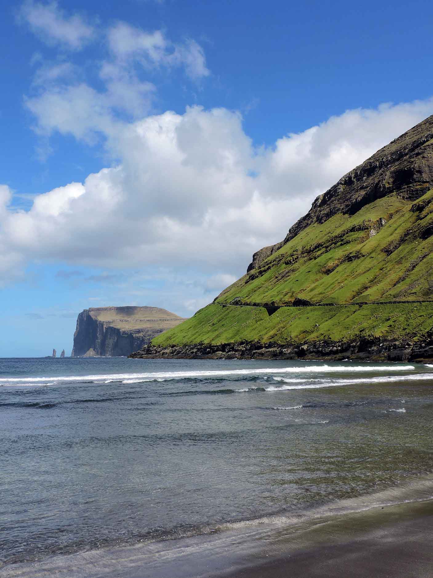tjornuvik sea stacks in faroe islands