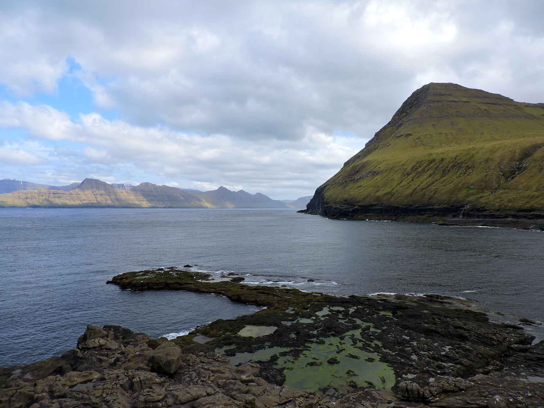 view from gjogv faroe islands