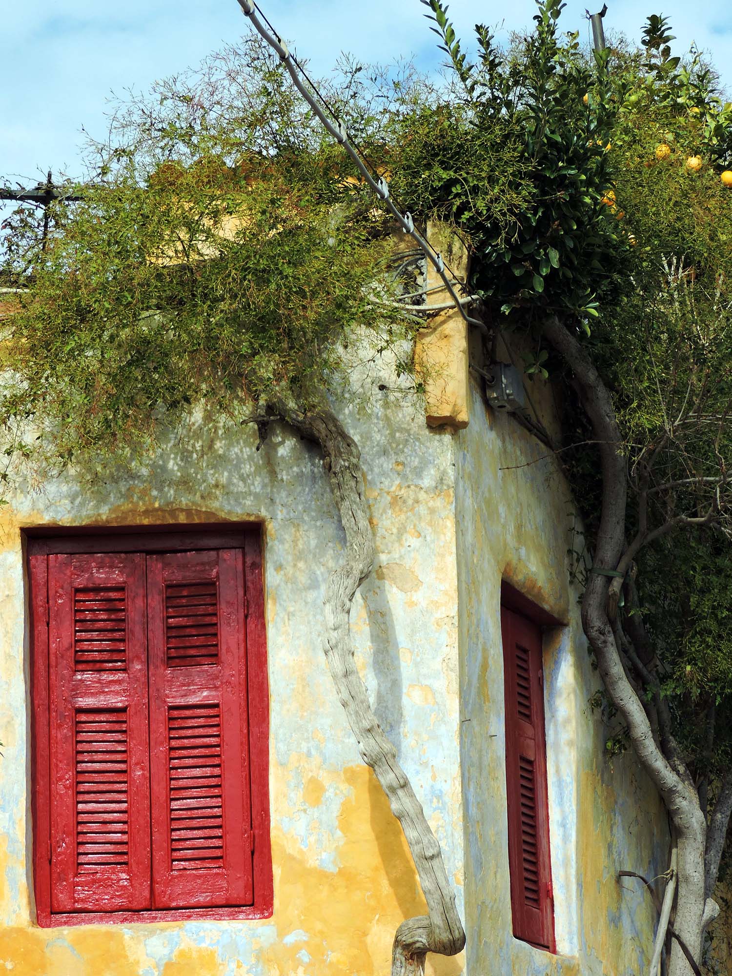 Colorful house in Anafiótika, Athens