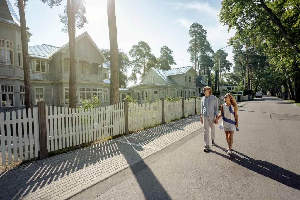 Picturesque homes in Jurmala, Latvia