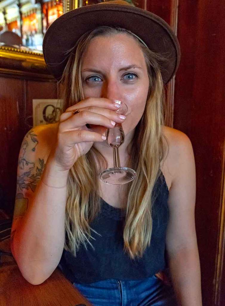 Bride's Tears shot for "Interesting Liquors from Around the World"