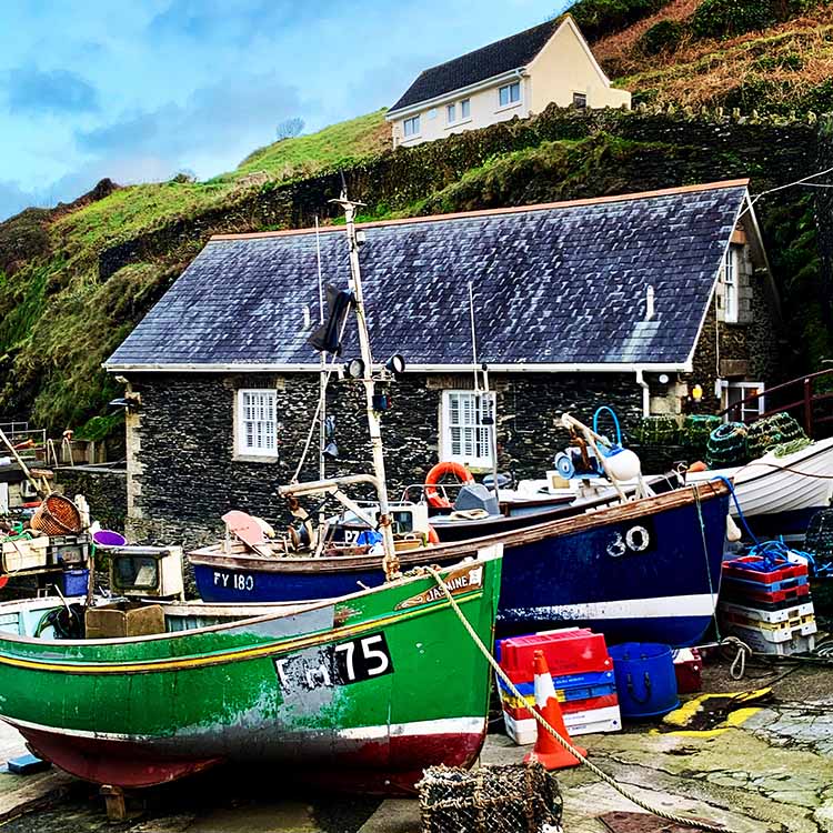 Portloe in Cornwall on our UK road trip