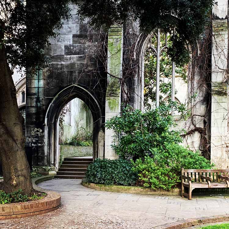St. Dunstan of the East in London, England, UK
