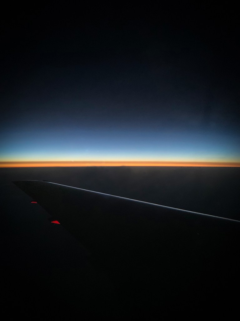 Sunrise on return flight
