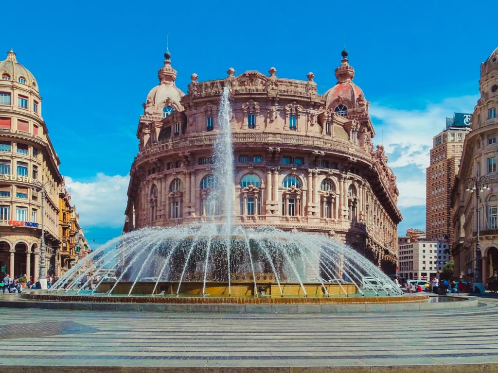Fountain in Genoa, Italy