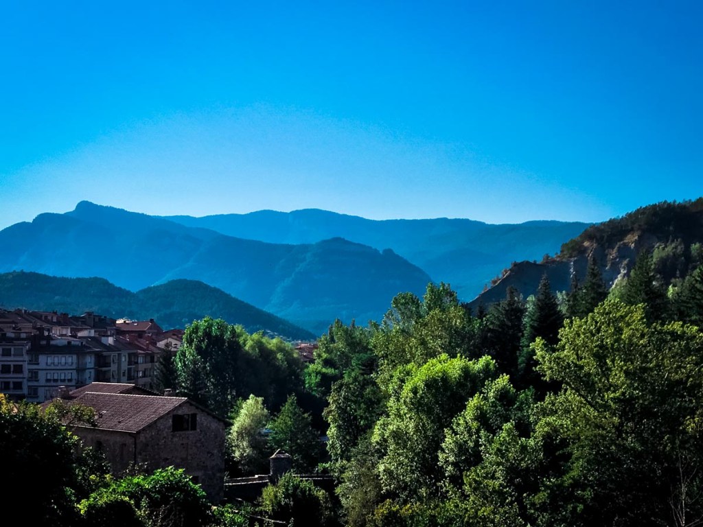 View from Aix Les Thermes, France