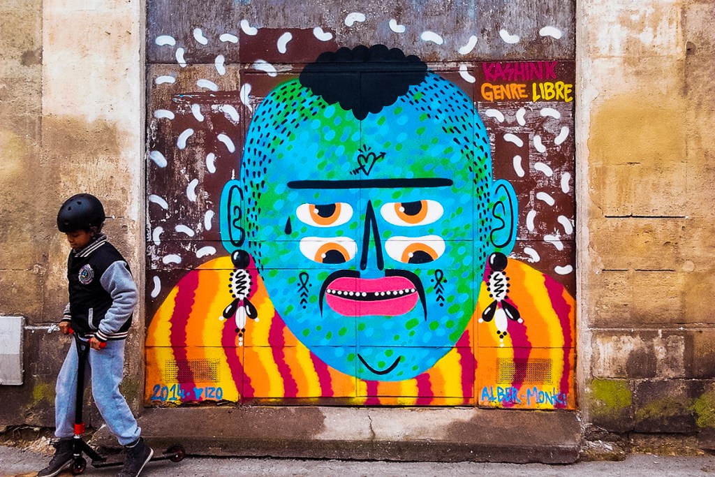 Colorful graffiti in Bordeaux, one of the best cities in France to visit
