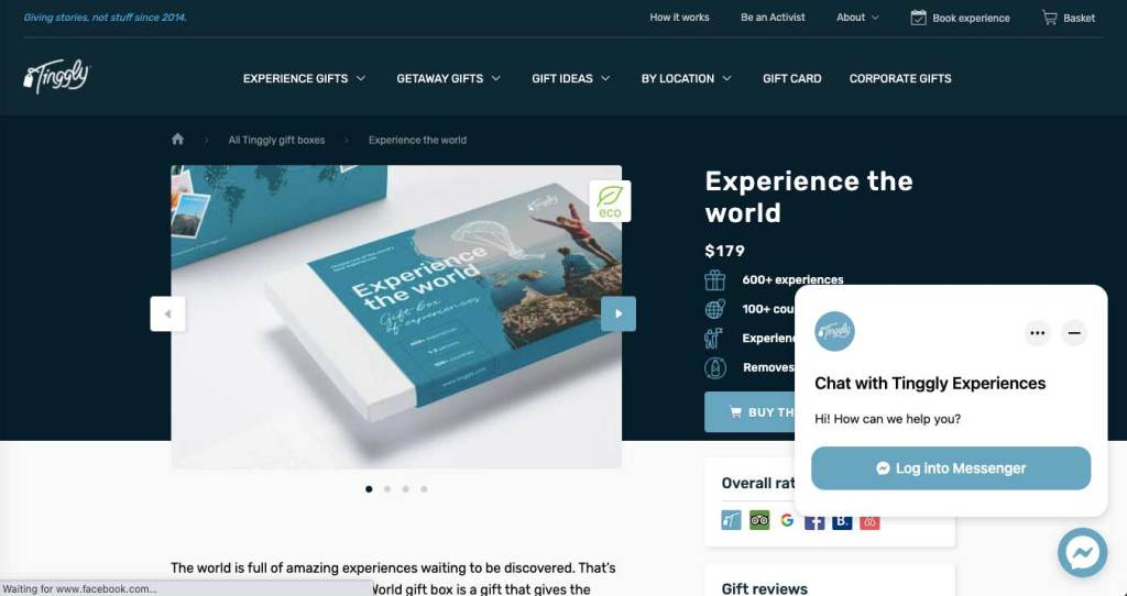 experience the world tinggly package