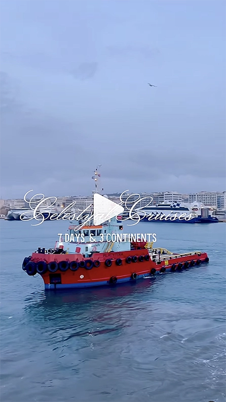 Celestyal Cruise in the Mediterranean tugboat